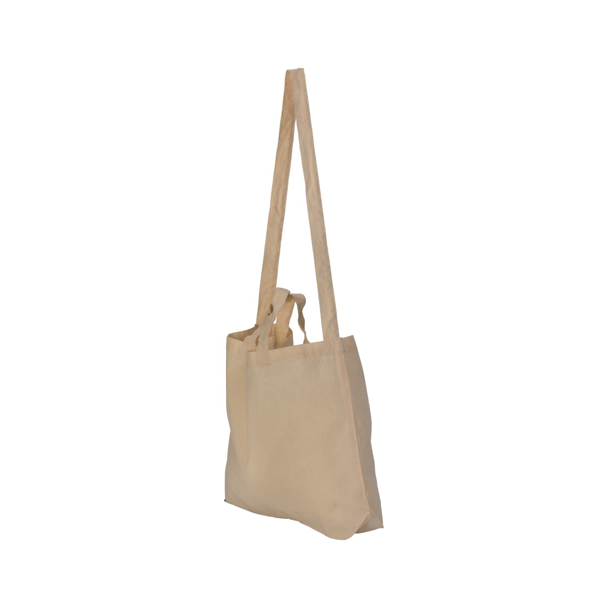 Cotton Bottom Gusset Bag with Single Sling Handle