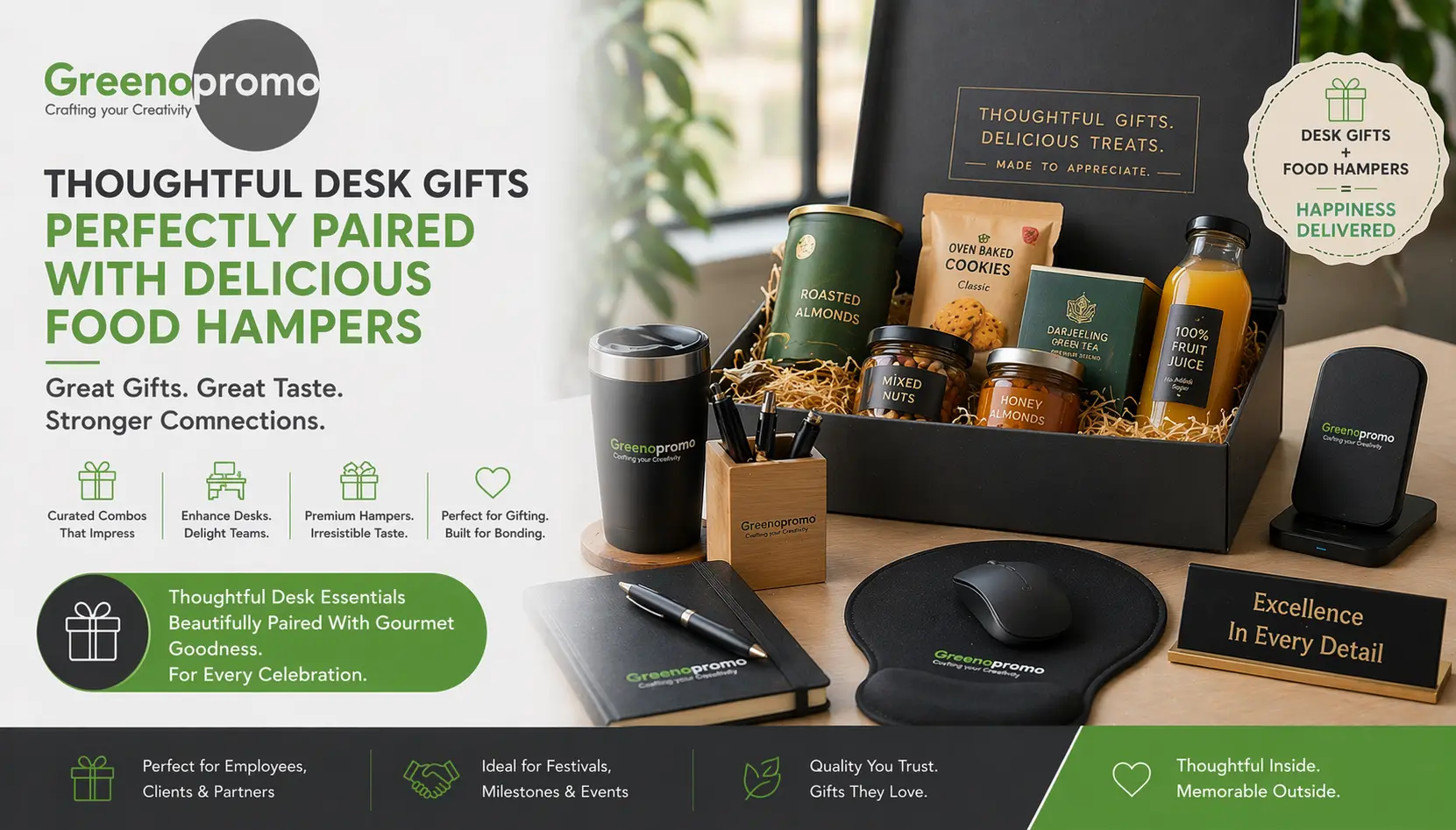 Pairing Office Desk Gifts With Packed Food