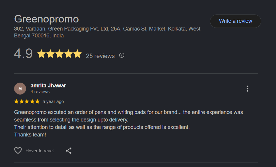 Greenopromo client reviews